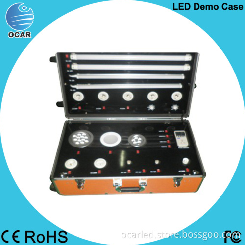 Alibaba express custom LED demo case for lamp kit